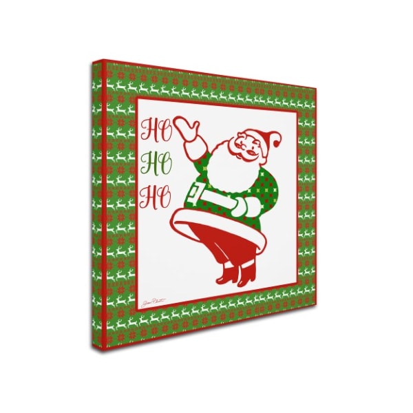 Jean Plout 'Ugly Christmas Sweater Santa 1' Canvas Art,18x18